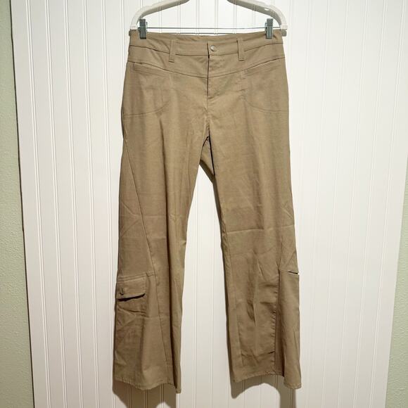 Athleta Tan Dipper Cargo Pants Size 10 - Picture 2 of 6